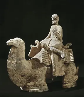 Ceramic Prints: Man on camel. 4th c. - 6th c. Northern Wei Dynasty
