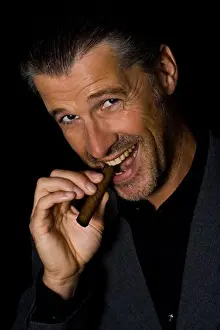 : Man cigar portrait