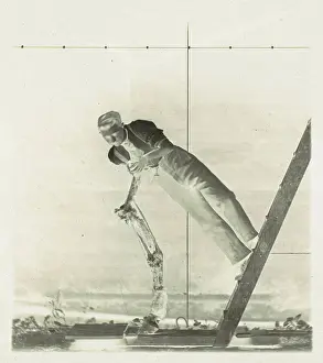Thomas Prints: Man on a Ladder with Disected Horse's Leg 1880s Thomas Eakins American