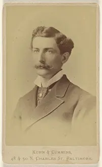 1881 Prints: man with moustache; Kuhn & Cummins (American)
