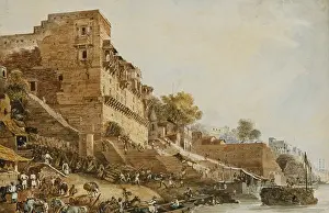 Large Group Of People Prints: The Man Mundil or Hindoo Observatory
