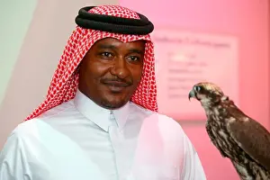 Hobbies Prints: Man with raptor Qatar