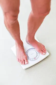 Weight Prints: Man on a scale