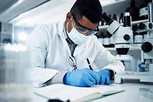 Notes Prints: Man, scientist and writing for science research