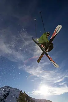 Exciting Prints: Man skiing at Alta, Utah