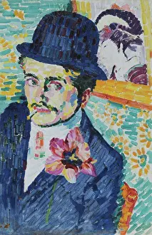 Smoking Prints: Man with a Tulip (Portrait of Jean Metzinger); L'Homme a la Tulipe (Portrait de Jean Metzinger)