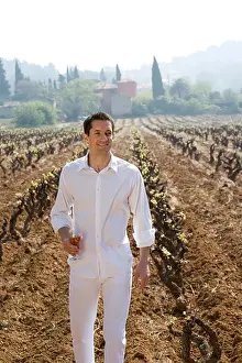 30 Years Prints: Man vineyard oenology