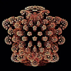 Mathematics Prints: Mandelbulb fractal. Computer_generated image of a three_dimensional analogue derived form a Mandelbrot Set