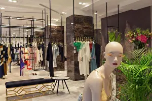 Retail Prints: Mannequin and clothing in department store