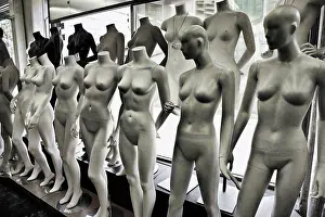 Human Representation Prints: Mannequins in a store, Los Angeles, California, USA