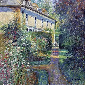 Impressionism Prints: The Manor at Kempsford, Gloucestershire, Charles Neal, (b.1951/British), Oil on canvas