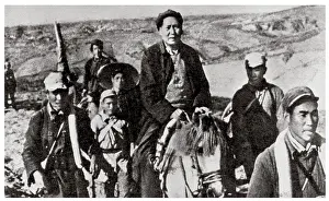 Rebellion Prints: Mao Zedong (Chinese communist leader) during the Long march 1937