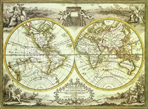Maps Prints: Map of Cooks Voyages 1788, Cassini, Giovanni Maria