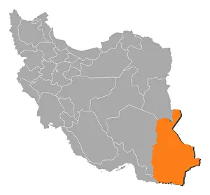 Colourful Prints: Map of Iran, Sistan and Baluchestan highlighted Political map of Iran with the several provinces where Sistan