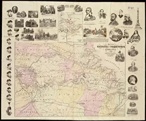 Map of the vicinity of Yorktown