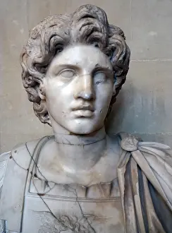 Heroic Prints: Marble bust of Alexander the Great (356-323 BC)