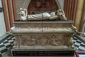Tours Prints: Marble High Tomb for the Sons of Anne de Bretagne and Charles VIII