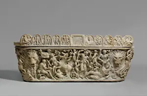 Story Prints: Marble sarcophagus with the myth of Selene and Endymion early 3rd century A