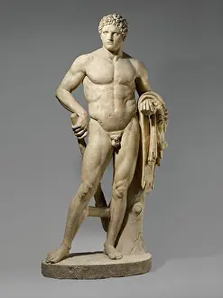 Story Prints: Marble statue of a youthful Hercules A
