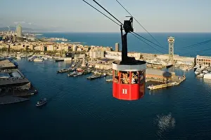 Harbor Prints: Maremagnum shopping center, Transbordador Aeri