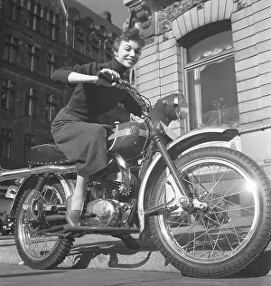 Biking Prints: Margit Carlqvist, swedish actress