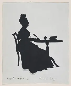 Maria Prints: Maria Gracia London 1837 Auguste Edouart