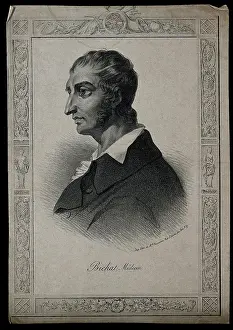 Francois Prints: Marie François Xavier Bichat. Lithograph by J.C. Formentin