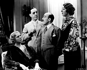 Nostalgical Prints: Marie Lohr, Ralph Lynn, Robertson Mare and Norma Varden in a scene from ton Walls new Gainsborough comedy