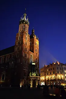 Gothic Prints: Marienkirche of Kraków Marienkirche of Krakau