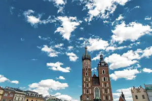 Gothic Prints: Marienkirche von Krakau Marienkirche of Krakau