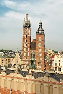 Gothic Prints: Marienkirche von Krakau Marienkirche of Krakau