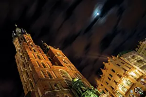 Gothic Prints: Marienkirche von Krakau Marienkirche of Krakau