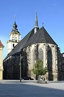 Wahrzeichen Prints: Marienkirche in Weissenfels Marienkirche in Weissenfels LicenseRF Copyright: xZoonar