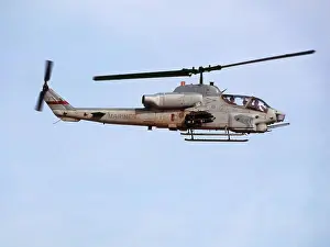 Helicopter Prints: A US Marine Corps AH-1W Super Cobra Flies A Close Air Support Mission Over Barwana, Iraq