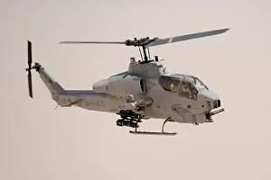 Cockpit Prints: US Marine Corps AH-1W Super Cobra Makes an Attack Run