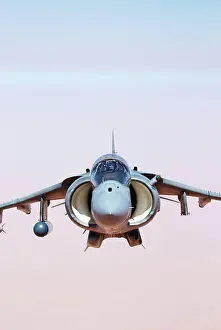 Cockpit Prints: US Marine Corps AV-8B Harrier during a combat operation over the Al Anbar Province, Iraq