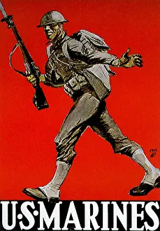 Recruitment Prints: Marine Recruitment Poster