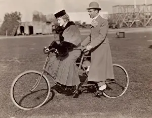 Cycling Prints: Marion Davies and Lawrence Gray in 'The Gay 90's' directed by Harry Beaumont