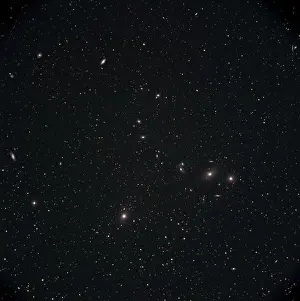 Deep Space Prints: Markarian's Chain Galaxies showing Messier 84