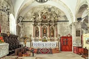 Kathedrale Prints: Markuskathedrale Korcula Altar in der Markuskathedrale von Korcula