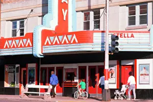 Small Town Prints: Marquee of a smalltown movie theatre, Bayfield, WI