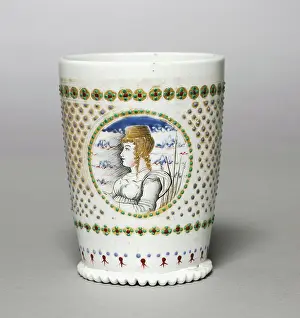 Late Prints: Marriage Beaker, late 1400s. Italy
