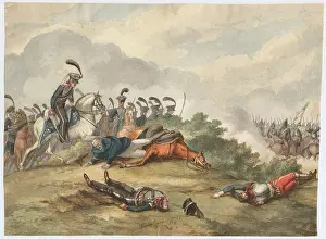 Troop Prints: Marshal Blucher at the Battle of Ligny on 16 June 1815 by Warren
