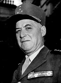 Picture Prints: Marshal Juin Leaves For *****.Marshal Juin