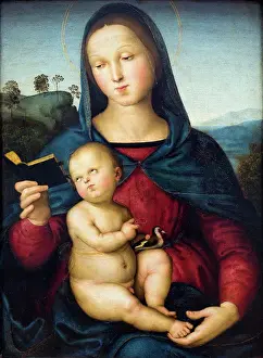 Madonna Prints: Mary with the child. (Solly Madonna)