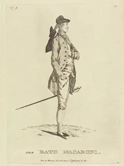Mary Darly, active 1762 -1772, British, The Bath Macaroni. Etching
