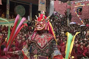 Trips Prints: Masked dancers tame demons & negativity at the Monlam Chenpo