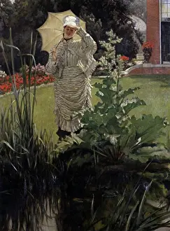 Paintings And Illustration Prints: Matinee De Printemps James Tissot (1836-1902 French)