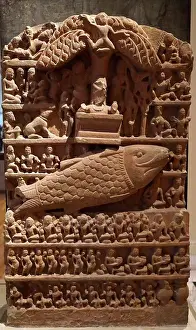 India Prints: The Matsya or Fish incarnation of Vishnu