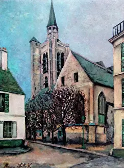 Impressionism Prints: Maurice Utrillo (1883 - 1955) Eglise De La Fere-en-Tardenois (Aisne), circa 1940
